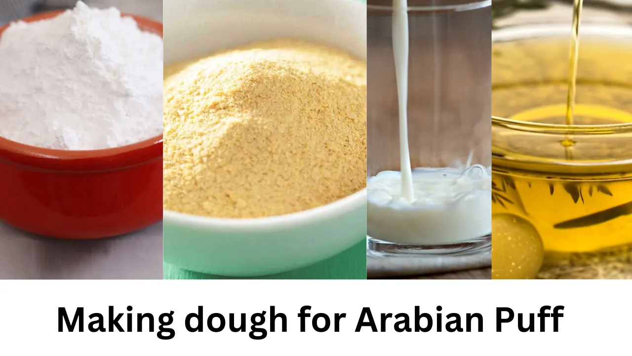 Making dough for Arabian Puff