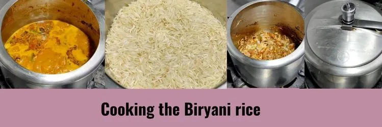 Cooking the Biryani rice